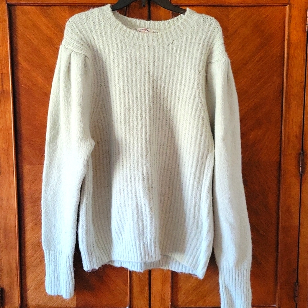 Mixed knit sweater